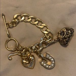 Juicy Couture Gold Charm Bracelet
